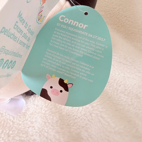 Squishmallows Connor Cow Plush - Picture 5 of 7